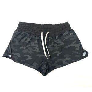 VUORI Clementine Short Small Black Camo Lined Stretch Quick Dry Running 2.5"